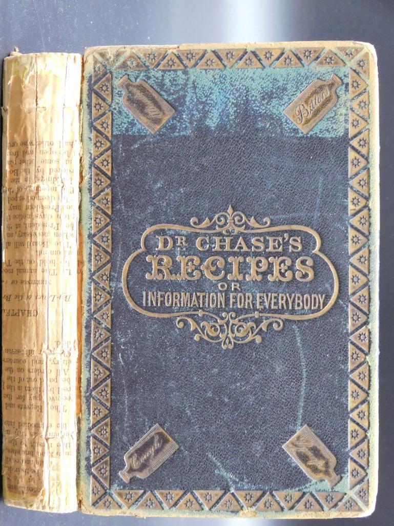 1863 DR CHASES RECIPES OF INFORMATION FOR EVERYBODY BY: 1863 DR CHASES RECIPES OF INFORMATION FOR EVERYBODY BY AW CHASE MD *** Thank you for attending HATMAN AUCTIONS! Yes, we ship all items that are not oversized. Please see photos for measurements and de