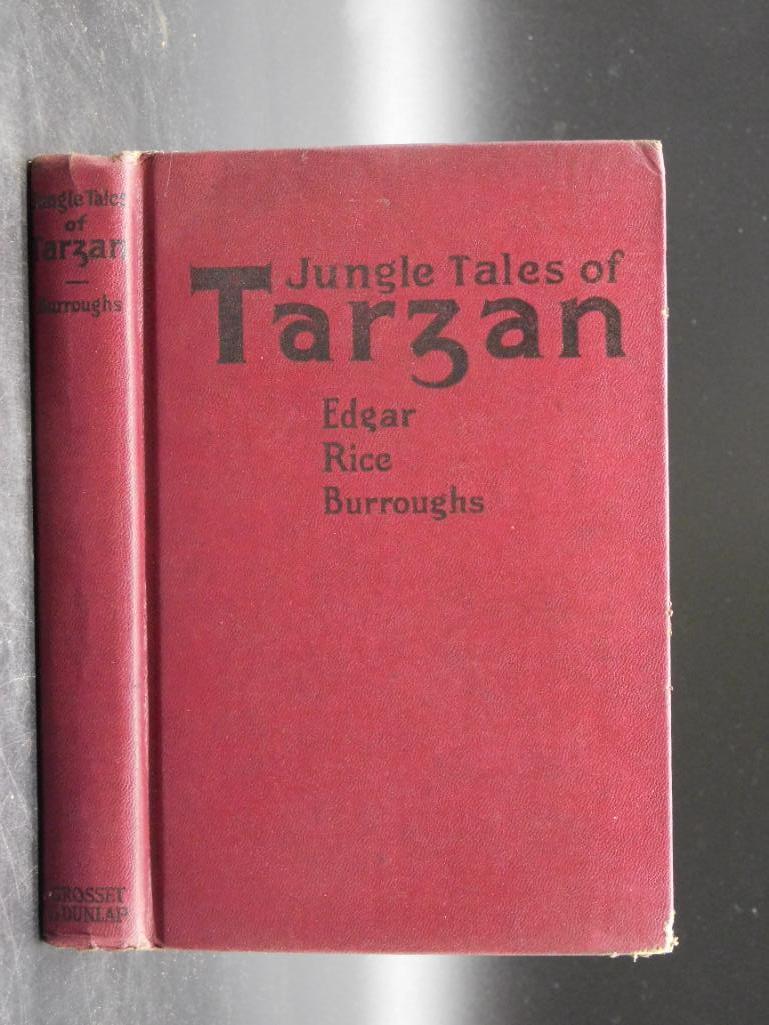 1919 JUNGLE TALES OF TARZAN BOOK BY EDGAR RICE: 1919 JUNGLE TALES OF TARZAN BOOK BY EDGAR RICE BURROUGHS *** Thank you for attending HATMAN AUCTIONS! Yes, we ship all items that are not oversized. Please see photos for measurements and description.