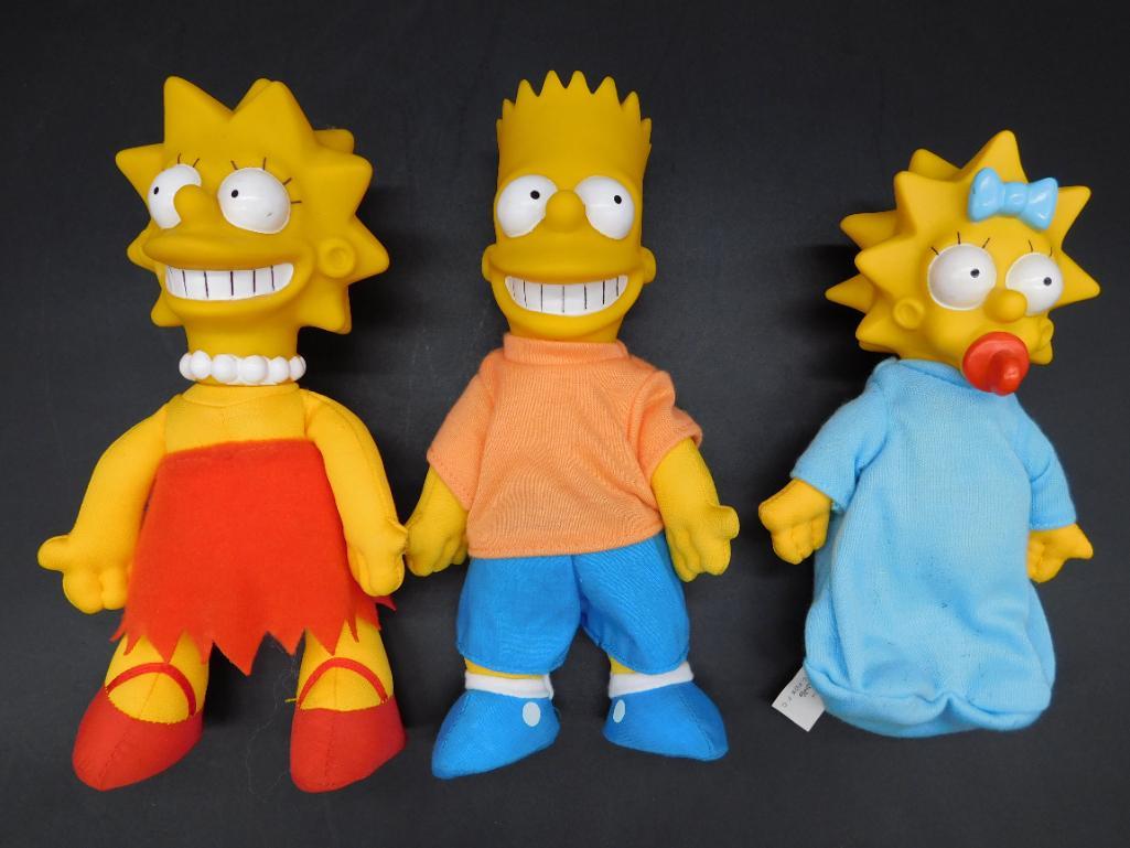 1990 RETRO LISA BART AND MAGGIE SIMPSON DOLLS (1 of 3)