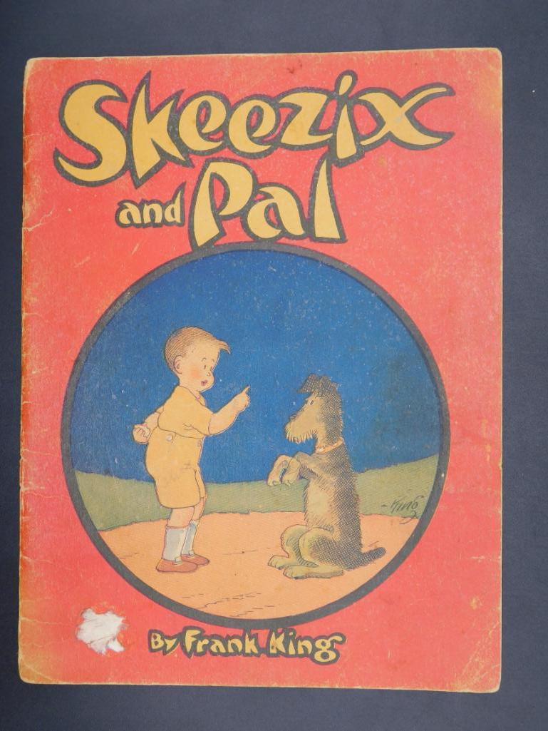 1925 SKEEZIX AND PAL BOOK BY FRANK KING: 1925 SKEEZIX AND PAL BOOK BY FRANK KING *** Thank you for attending HATMAN AUCTIONS! Yes, we ship all items that are not oversized. Please see photos for measurements and description. SPECIAL NOTICE: 