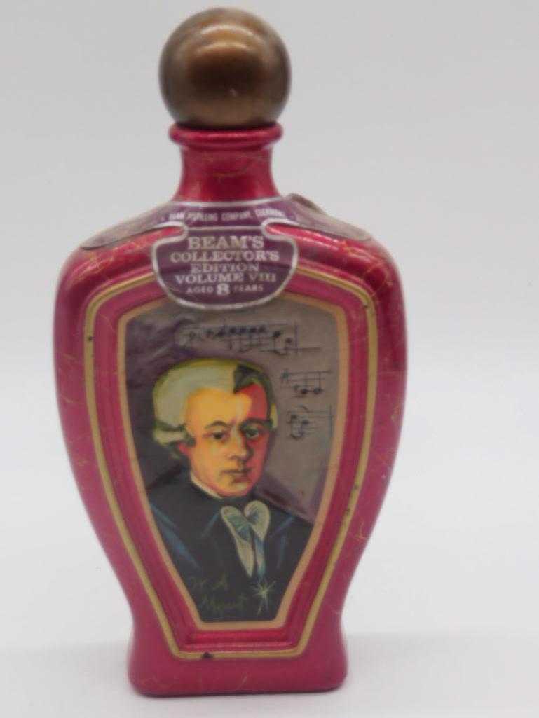 BEAM MOZART DECANTER FIGURAL 1960'S & 1990'S PORCELAIN: Thank you for attending HATMAN AUCTIONS! Please see photos for measurements and descriptions. If you purchase lots of heavy items, we can hold them for you until you can pick them up BY APPOINTMENT ON