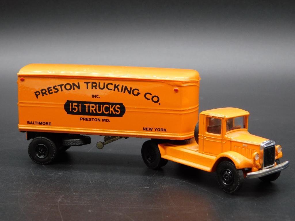 1991 PRESTON TRUCKING CO MACK TRUCK AND TRAILER TOY (1 of 3)
