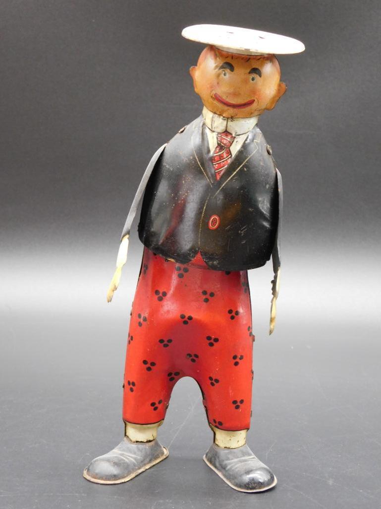 1920S STRAUSS BOOB MCNUTT WIND-UP TIN TOY (1 of 4)