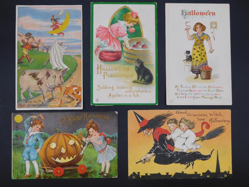 MIXED POSTCARD LOT VINTAGE ANTIQUE (1 of 9)