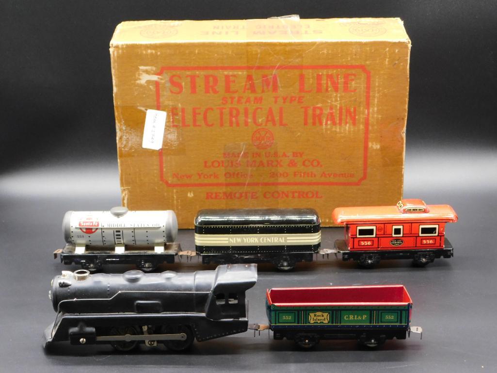 STREAM LINE ELECTRICAL TRAIN MARX WITH ORIGINAL BOX (1 of 20)