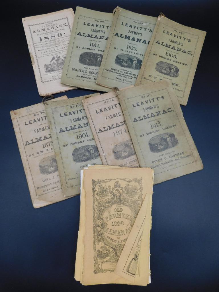 ANTIQUE FARMERS ALMANAC BULK LOT: ANTIQUE FARMERS ALMANAC BULK LOT *** Thank you for attending HATMAN AUCTIONS! Yes, we ship all items that are not oversized. Please see photos for measurements and description. SPECIAL NOTICE: Many it