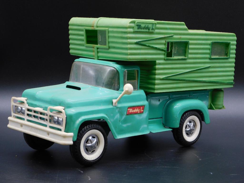 BUDDY L CAMPER TRUCK VINTAGE ANTIQUE (1 of 5)