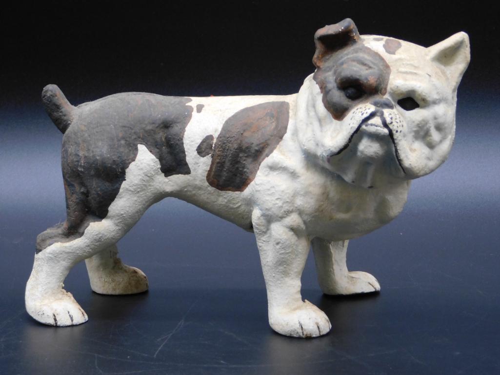 METAL BULLDOG TOY VINTAGE ANTIQUE (1 of 3)