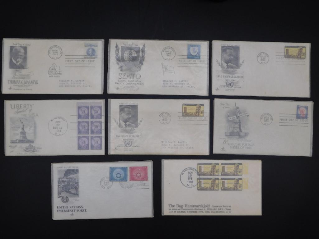 STAMP COLLECTION SEALED ENVELOPES FIRST DAY OF ISSUE (1 of 8)