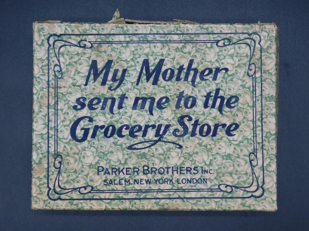 MY MOTHER SENT ME TO THE GROCERY STORE BY PARKER: MY MOTHER SENT ME TO THE GROCERY STORE BY PARKER BROTHERS VINTAGE ANTIQUE *** Thank you for attending HATMAN AUCTIONS! Yes, we ship all items that are not oversized. Please see photos for measurements