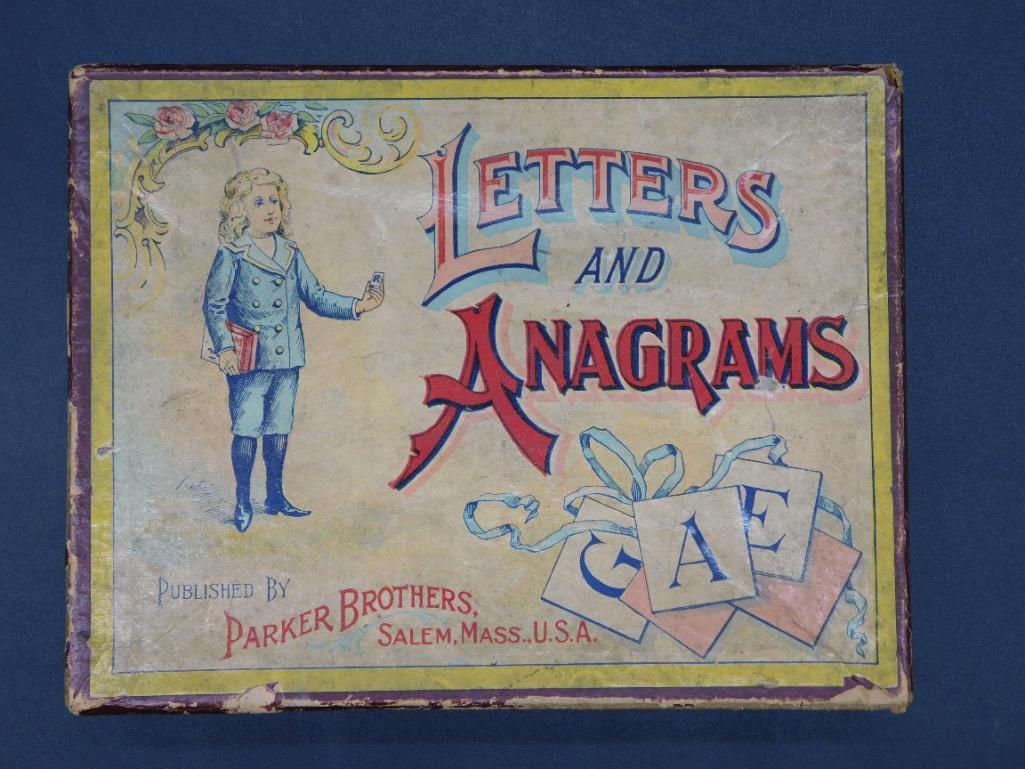 LETTERS AND ANAGRAMS GAME BY PARKER BROTHERS VINTAGE: LETTERS AND ANAGRAMS GAME BY PARKER BROTHERS VINTAGE ANTIQUE *** Thank you for attending HATMAN AUCTIONS! Yes, we ship all items that are not oversized. Please see photos for measurements and descript