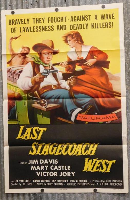 LAST STAGECOACH WEST ONE-SHEET MOVIE POSTER (1 of 7)