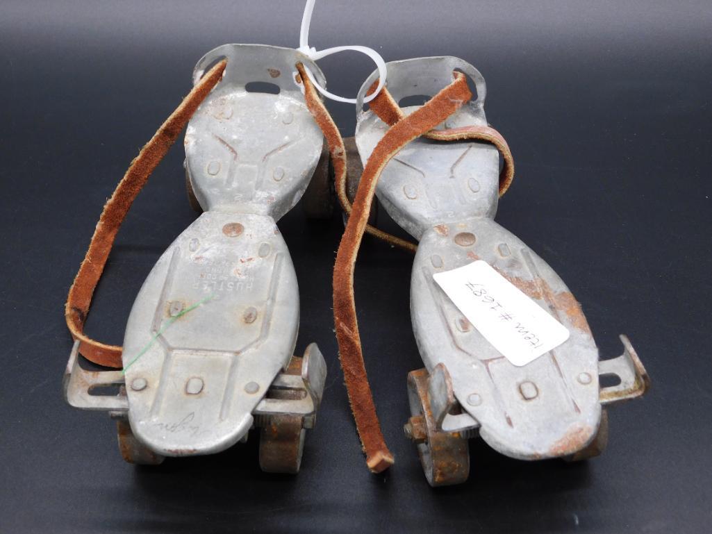 HUSTLER VINTAGE ROLLER SKATES ANTIQUE (1 of 5)