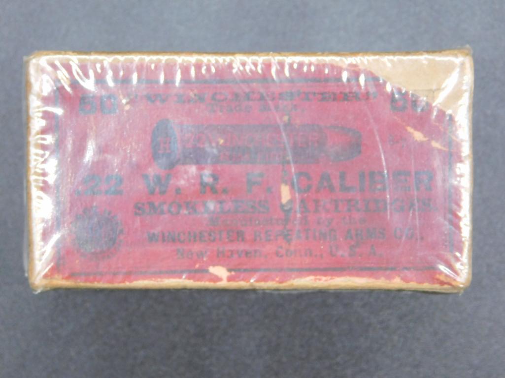 WINCHESTER SMOKELESS 22 SHELLS WRF CALIBER IN ORIGINAL (1 of 4)