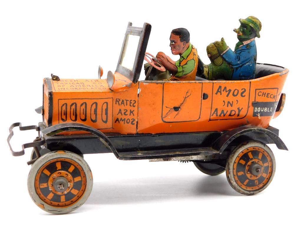 1920S AMOS N ANDY FRESH AIR TAXICAB TOY TIN LITHO (1 of 8)