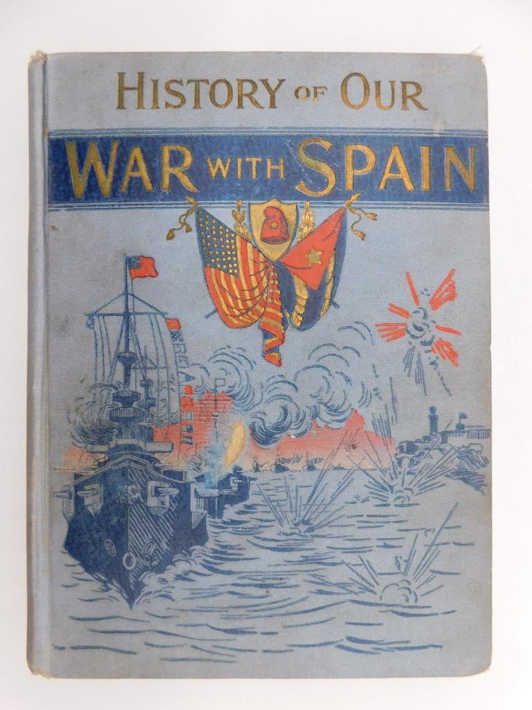 HISTORY OF OUR WAR WITH SPAIN BY JAMES RANKIN YOUNG: HISTORY OF OUR WAR WITH SPAIN BY JAMES RANKIN YOUNG BOOK ANTIQUE& VINTAGE Thank you for attending HATMAN AUCTIONS! SPECIAL NOTICE: Many items are PICK UP ONLY on Tuesday. SEE NOTE! Please see photos f