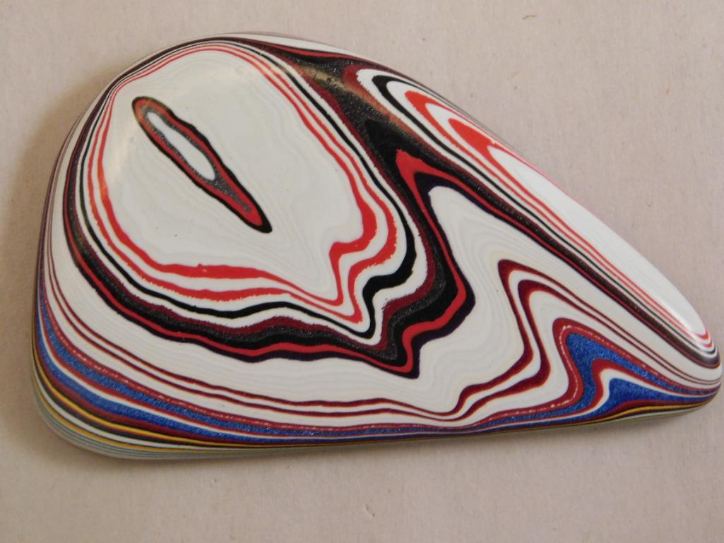 FORDITE MOTOR CITY AGATE ROCK STONE LAPIDARY SPECIMEN (1 of 2)