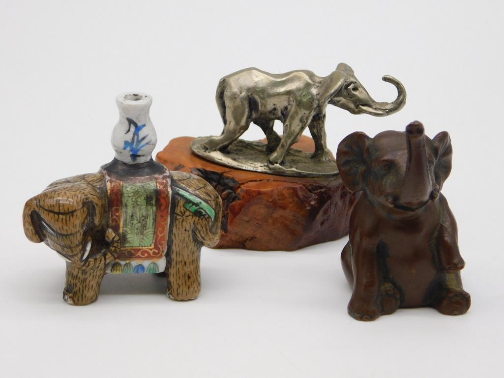 ELEPHANT MIXED LOT VINTAGE ANTIQUE (1 of 2)