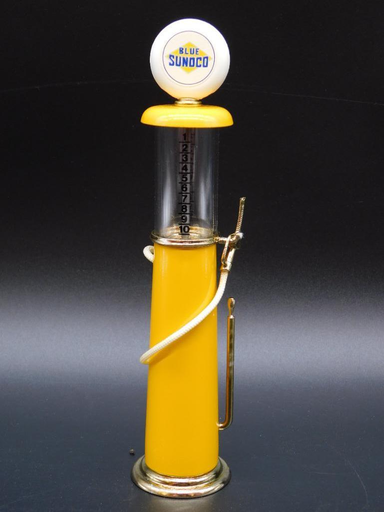 BLUE SUNOCO GAS PUMP MODEL TOY VINTAGE ANTIQUE (1 of 2)