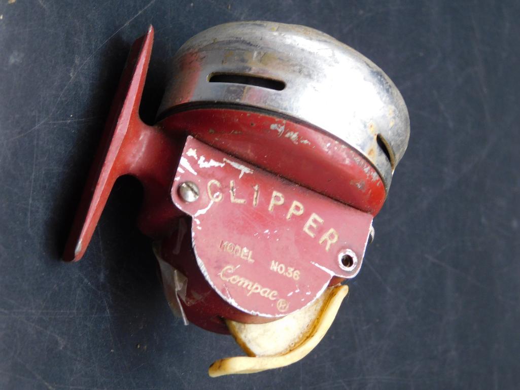 CLIPPER FISHING REEL VINTAGE ANTIQUE: CLIPPER FISHING REEL VINTAGE ANTIQUE