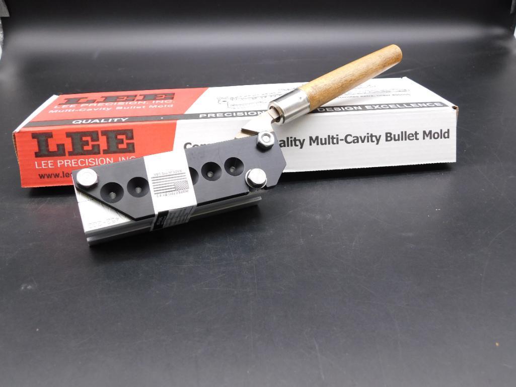 LEE PRECISION MULTI-CAVITY BULLET MOLD WITH ORIGINAL BOX VINTAGE ANTIQUE (1 of 2)