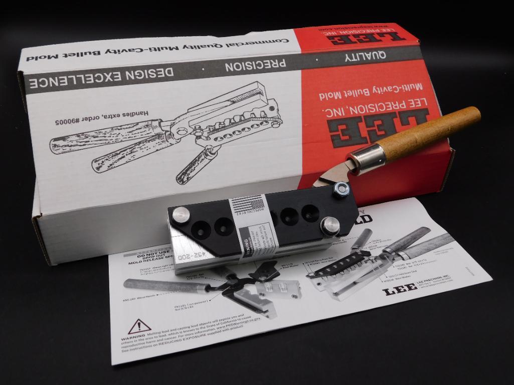 LEE PRECISION MULTI-CAVITY BULLET MOLD WITH ORIGINAL BOX VINTAGE ANTIQUE (1 of 2)