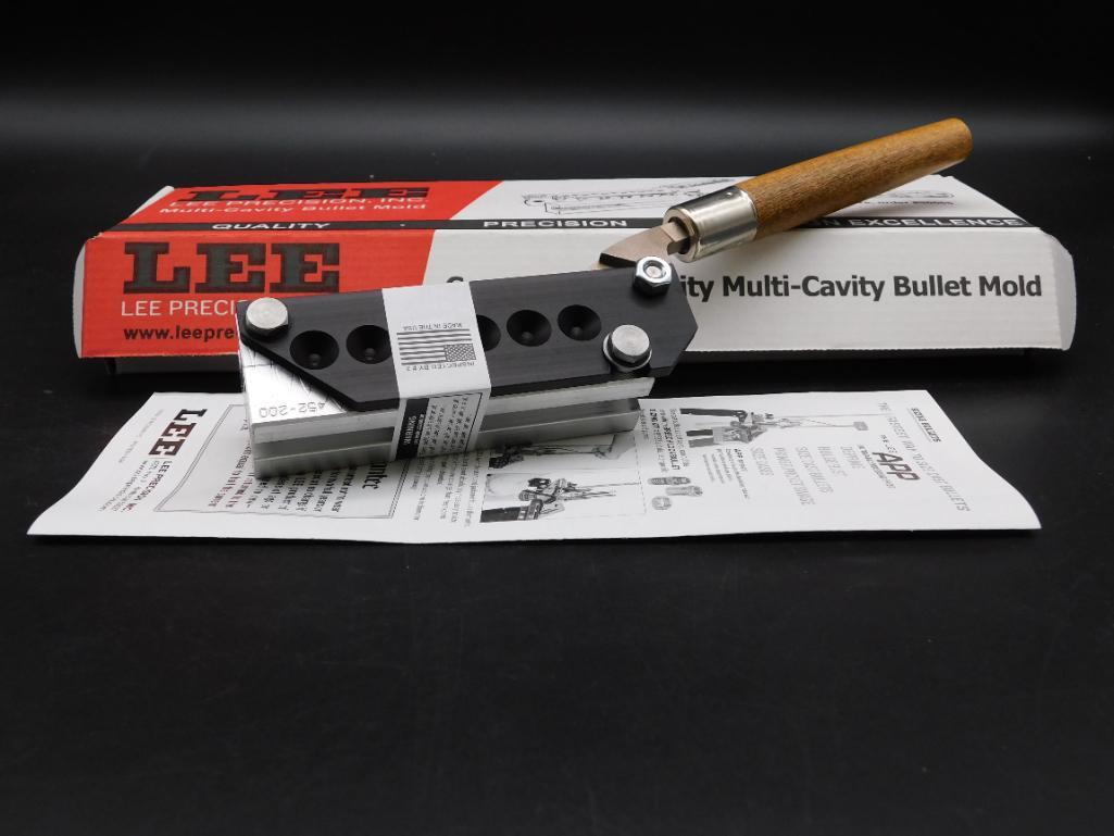 LEE PRECISION MULTI-CAVITY BULLET MOLD WITH ORIGINAL BOX VINTAGE ANTIQUE (1 of 2)