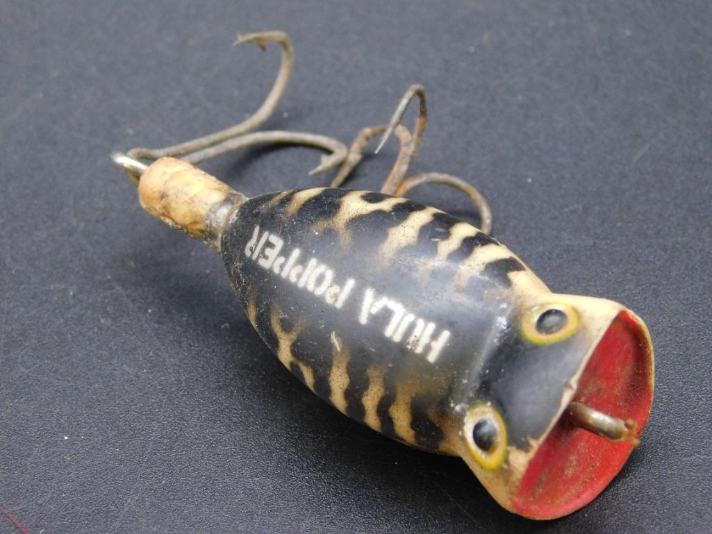 HULA POPPER FISHING LURE VINTAGE ANTIQUE: HULA POPPER FISHING LURE VINTAGE ANTIQUE