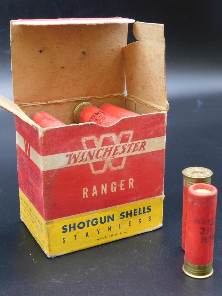 WINCHESTER RANGER 16G SHELLS IN ORIGINAL BOX VINTAGE ANTIQUE (1 of 2)