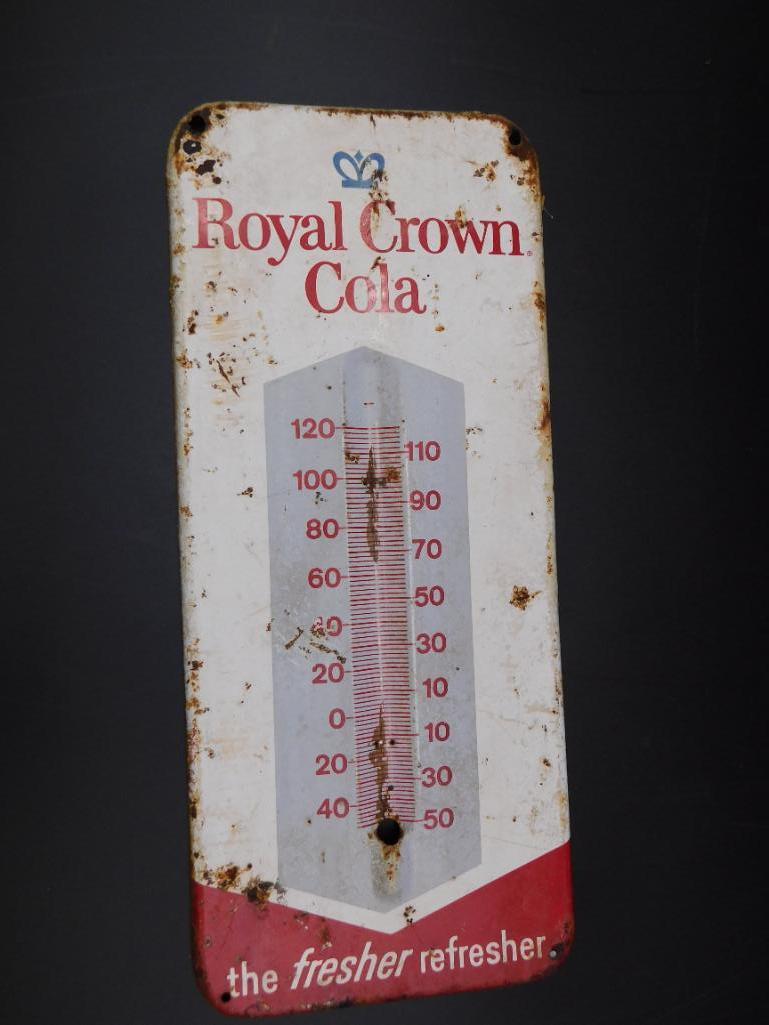 ROYAL CROWN COLA ADVERTISING THERMOMETER VINTAGE ANTIQUE (1 of 3)