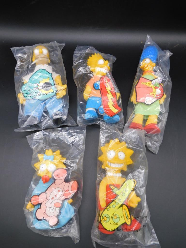 THE SIMPSONS CHARACTER DOLLS SET OF 5 RETRO VINTAGE TOY (1 of 1)