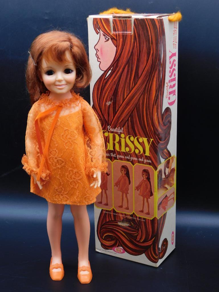 BEAUTIFUL CRISSY WITH GROWING HAIR IN ORIGINAL BOX RETRO VINTAGE ANTIQUE TOY: BEAUTIFUL CRISSY WITH GROWING HAIR IN ORIGINAL BOX RETRO VINTAGE ANTIQUE TOY