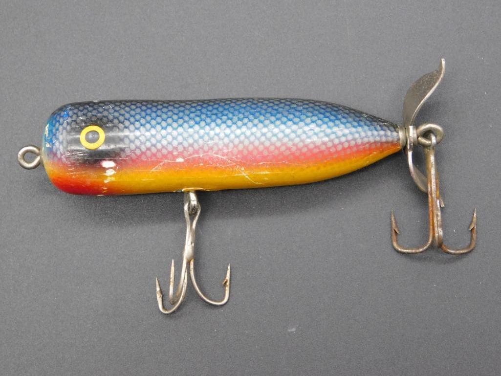 Vintage Fishing Lure Eger Bait Company 1940 wood body