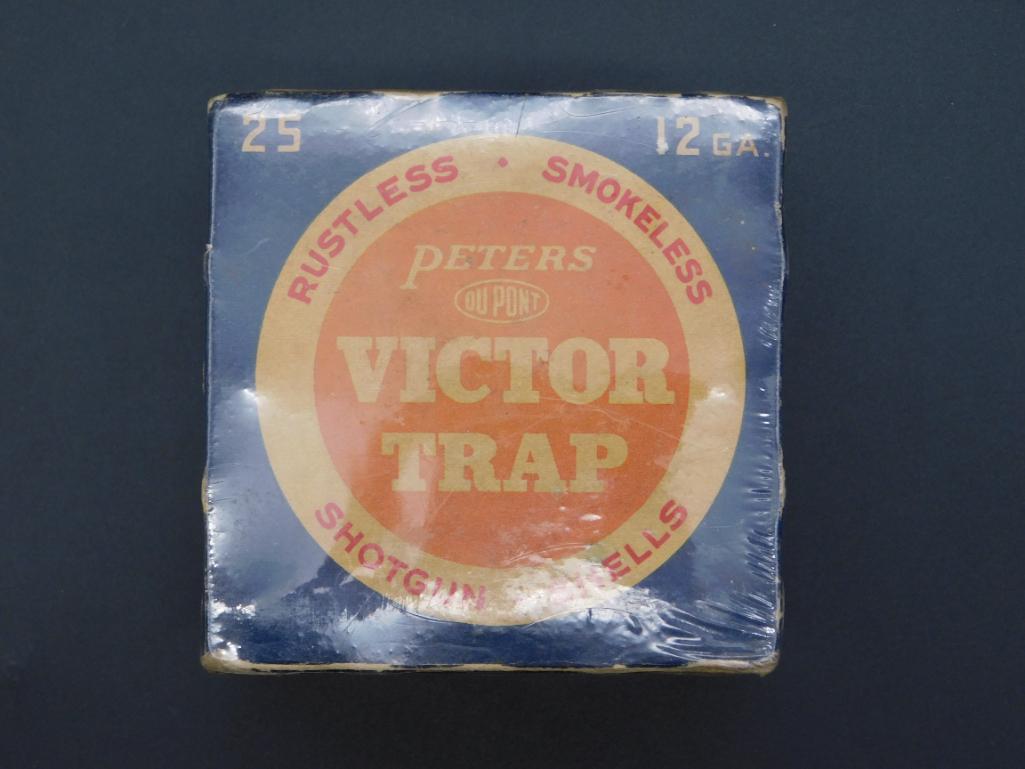 PETERS DUPONT VICTOR TRAP 12G SHOTGUN SHELLS VINTAGE (1 of 2)