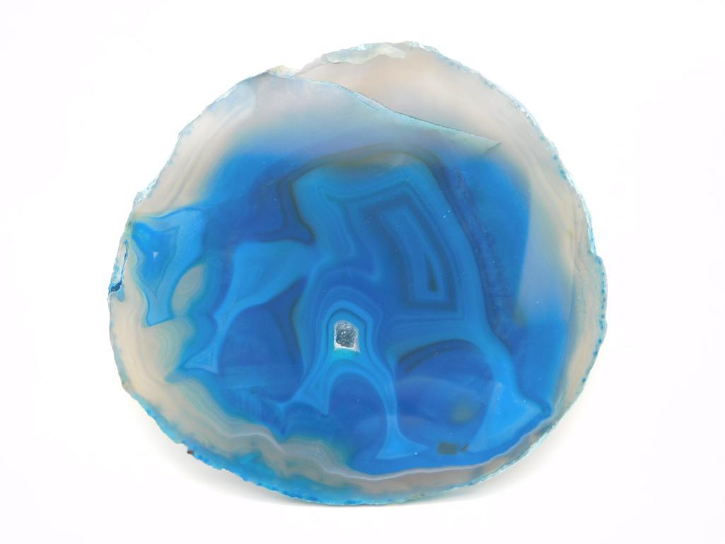 AGATE SLICE ROCK STONE LAPIDARY SPECIMEN (1 of 2)