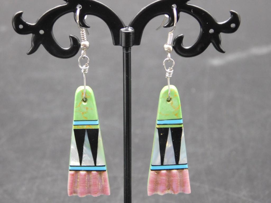MULTICOLORED DROP EARRINGS (1 of 1)