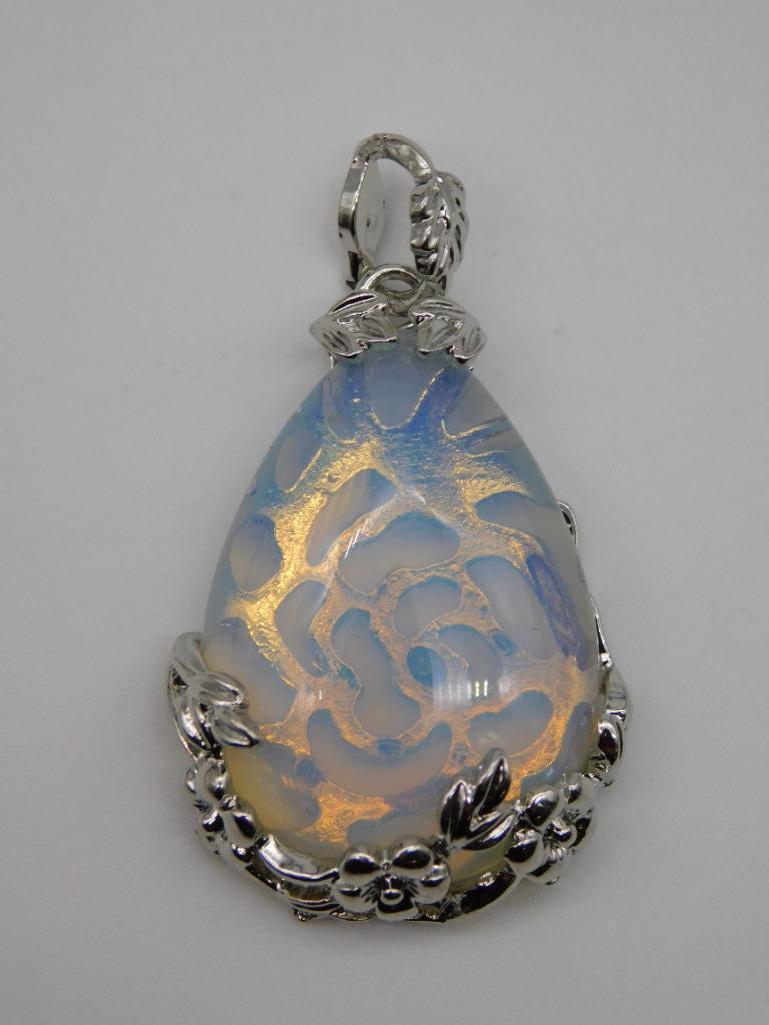 OPALITE PENDANT ROCK STONE LAPIDARY SPECIMEN (1 of 2)