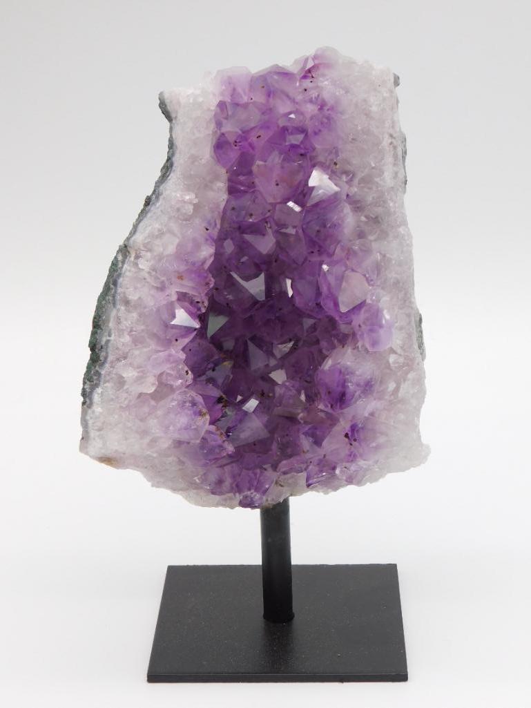 2 POUND AMETHYST DISPLAY WITH CALCITE GROWTH ROCK STONE (1 of 3)