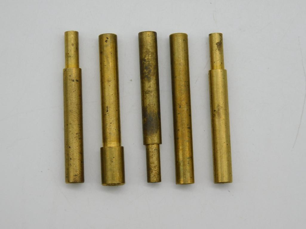 BRASS DOPS ROCK STONE LAPIDARY SPECIMEN (1 of 2)