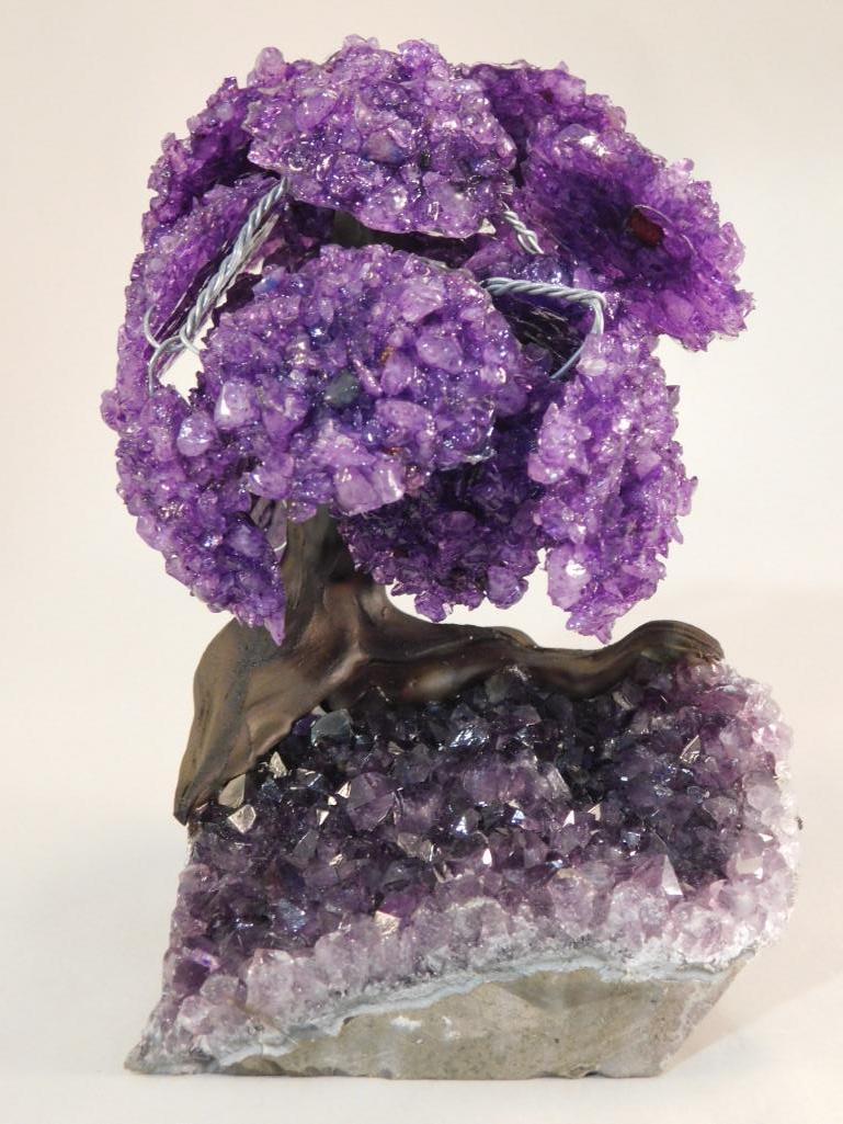 AMETHYST TREE ROCK STONE LAPIDARY SPECIMEN (1 of 5)