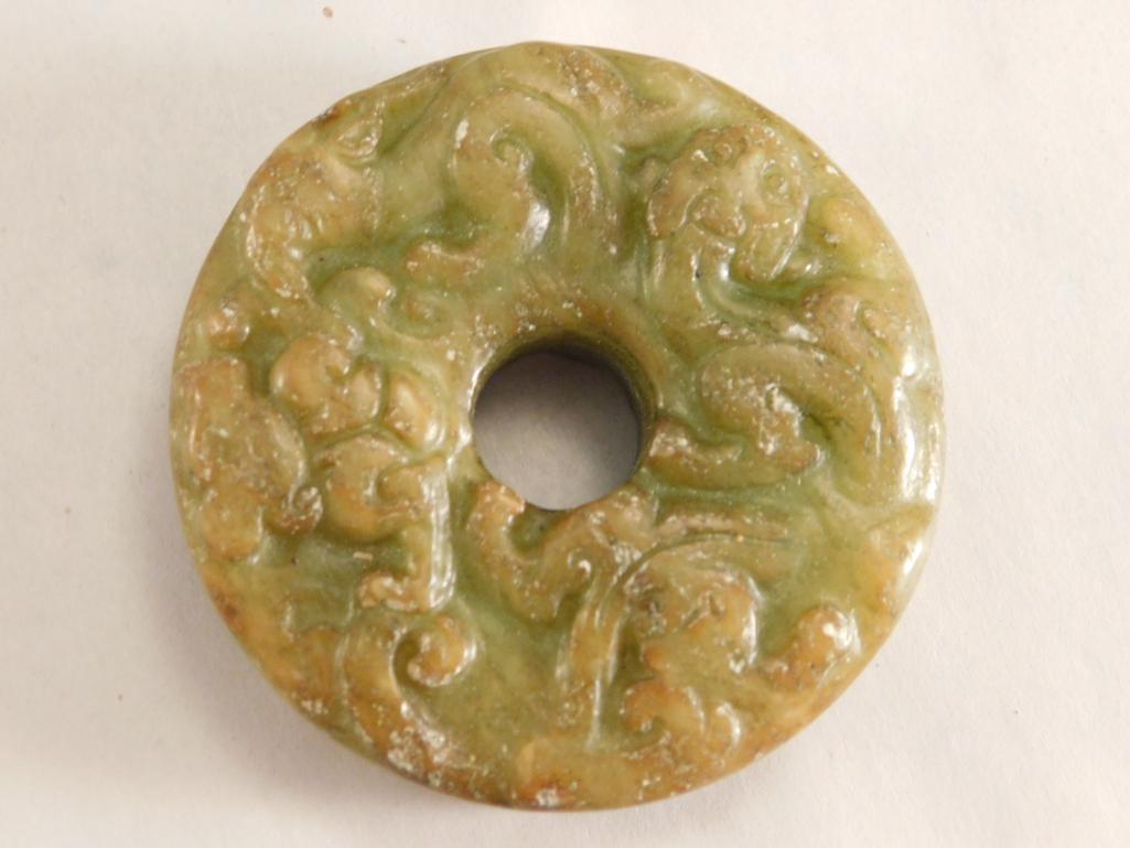 CARVED JADE ROCK STONE LAPIDARY SPECIMEN (1 of 2)