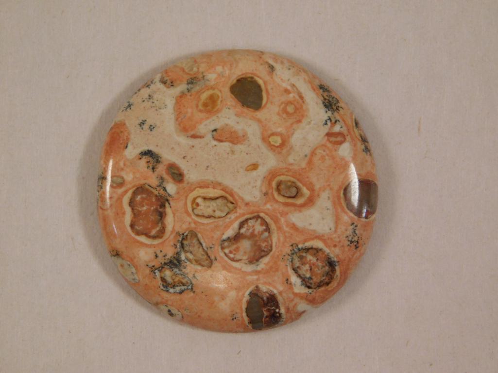 FOSSIL STONE CABOCHON ROCK STONE LAPIDARY SPECIMEN: Thank you for attending HATMAN AUCTIONS! Please see photos for measurements and descriptions. If you purchase lots of heavy items, we can hold them for you until you can pick them up. *We are an aucti