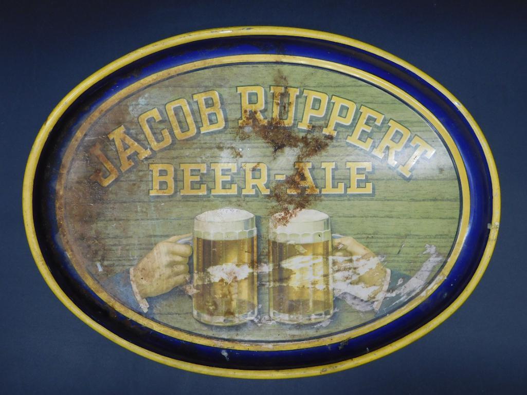 JACOB RUPPERT BEER-ALE ADVERTISING TRAY VINTAGE ANTIQUE (1 of 4)