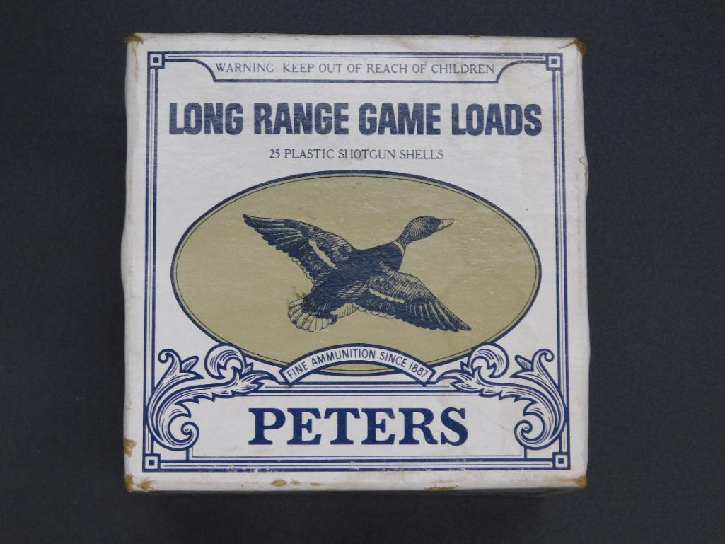 PETERS 12 GUAGE LONG RANGE GAME LOAD VINTAGE SHOTGUN (1 of 4)