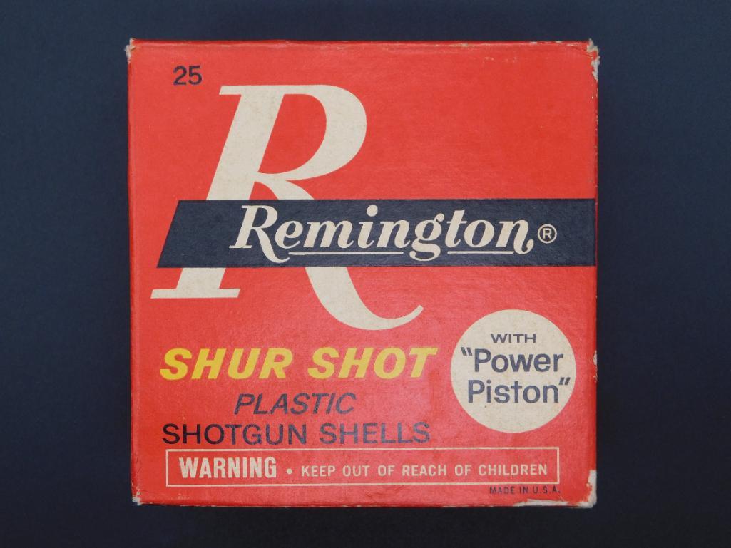 REMINGTON SHUR SHOT 12G SHOTGUN SHELLS VINTAGE ANTIQUE (1 of 3)