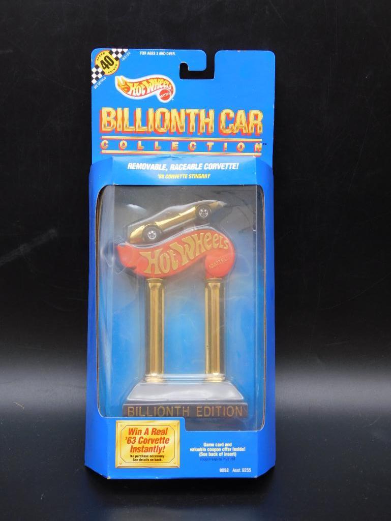 HOT WHEELS BILLIONTH EDITION 1968 CORVETTE STINGRAY VINTAGE ANTIQUE (1 of 3)