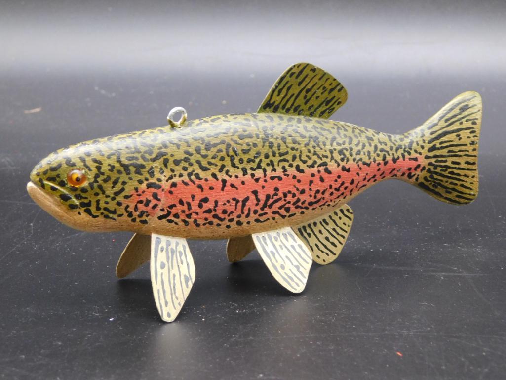 ARTIST SIGNED HANDCRAFTED FISHING LURE VINTAGE ANTIQUE: ARTIST SIGNED HANDCRAFTED FISHING LURE VINTAGE ANTIQUE