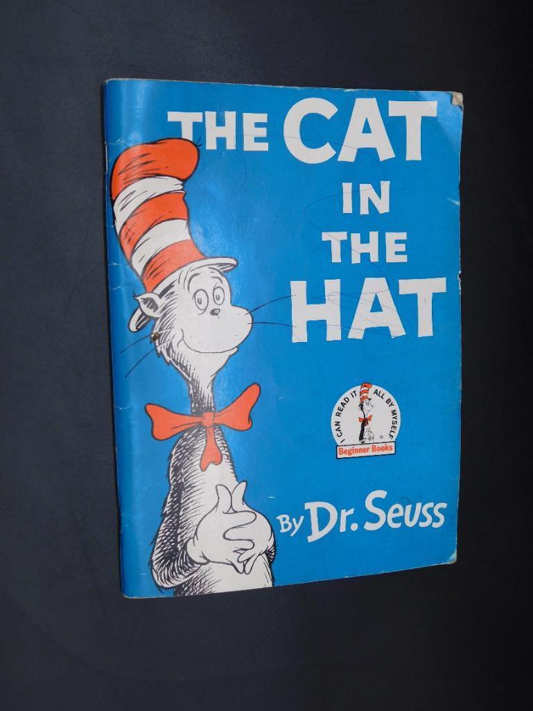 1957 THE CAT IN THE HAT BOOK BY DR SEUSS VINTAGE ANTIQUE (1 of 3)