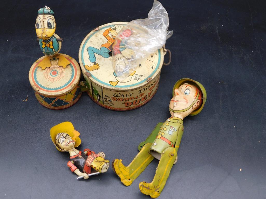 MIXED TIN TOY LOT VINTAGE ANTIQUE (1 of 3)