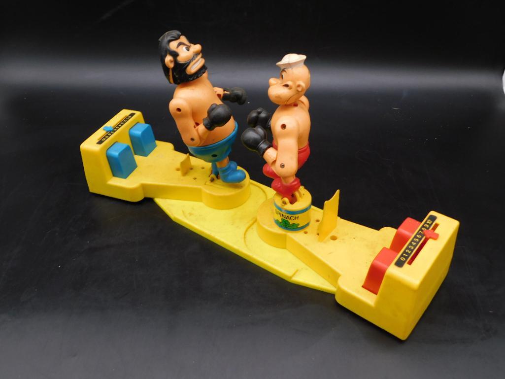 POPEYE VS BRUTUS BOXING TOY VINTAGE ANTIQUE RETRO (1 of 2)